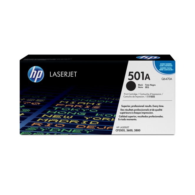 HP Cartucho de tóner original LaserJet 501A negro