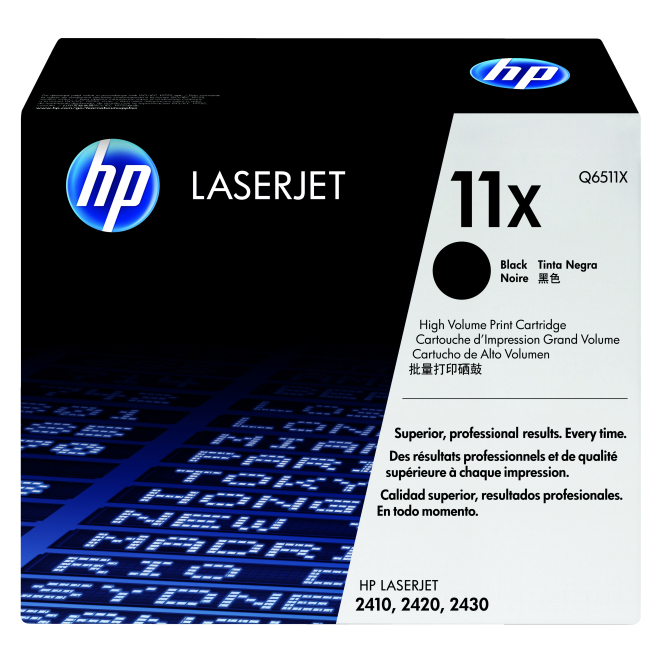 HP 11X High Yield Black Original LaserJet Toner Cartridge cartucho de tóner 1 pieza(s) Negro