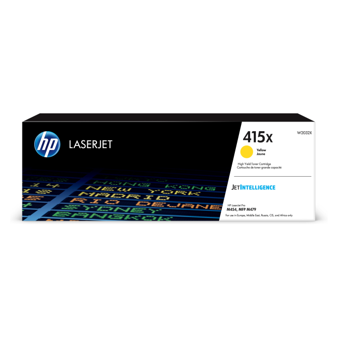HP Cartucho de tóner Original LaserJet 415X amarillo de alta capacidad