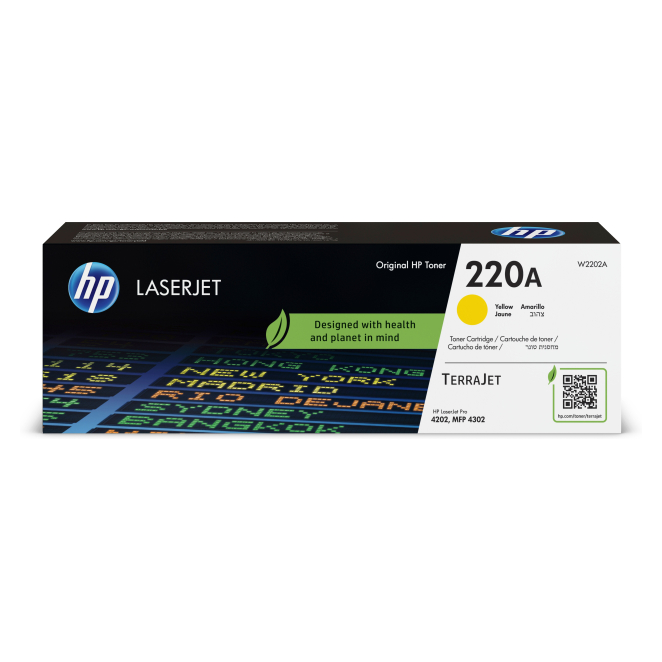 HP Cartucho de tóner Original LaserJet 220A amarillo