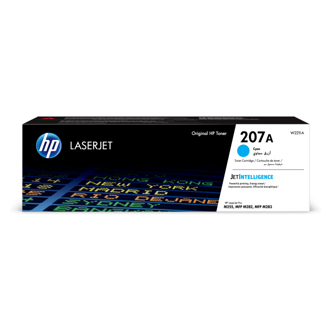 HP Cartucho de tóner Original 207A LaserJet cian
