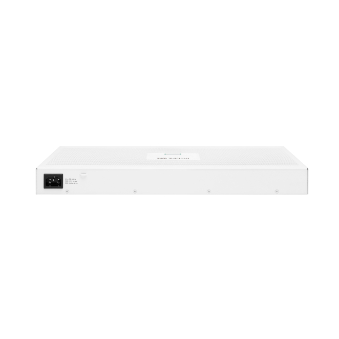 HPE Aruba Networking Instant On Switch 24p Gigabit 2p SFP 1830 botón de encendido