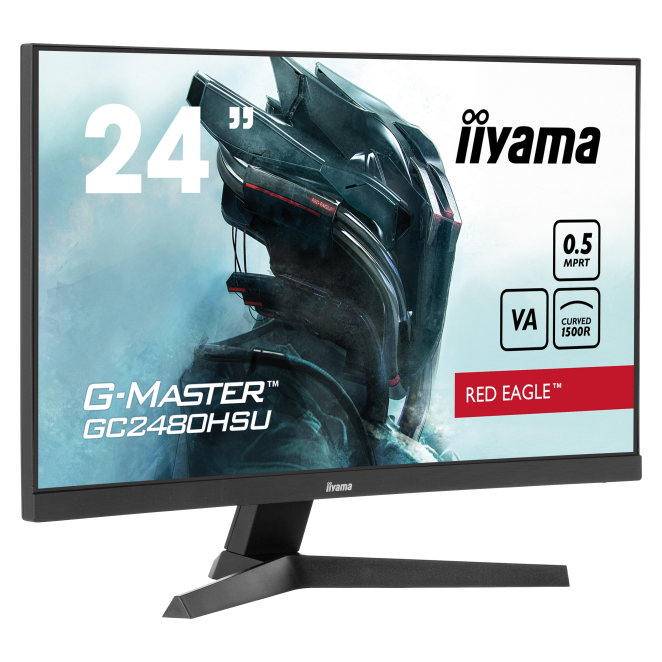 monitor iiyama G-MASTER GC2480HSU-B1 de perfil