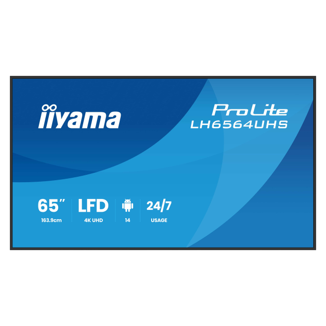 iiyama LH6564UHS-B1AG pantalla de señalización con alta calidad de imagen