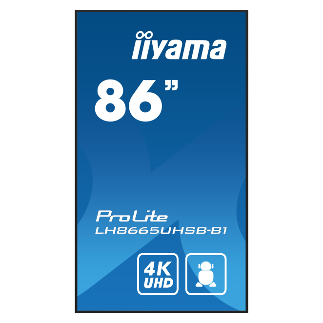 Interfaz intuitiva de la pantalla iiyama LH8665UHSB-B1