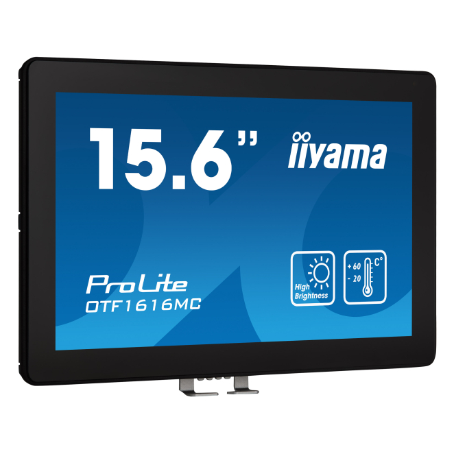 iiyama OTF1616MC-B1 pantalla de señalización plana Full HD táctil 15.6 pulgadas LCD 1100 cd/m² en negro