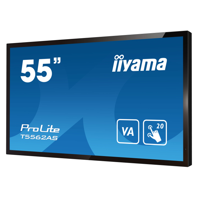 iiyama T5562AS-B1 alta capacidad multitáctil e interactividad