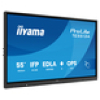 iiyama TE5513A-B1AG pantalla de señalización Panel plano interactivo 138,7 cm (54.6″) Wifi 450 cd / m² 4K Ultra HD Negro Pantalla táctil Procesador incorporado Android 18/7