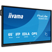 iiyama TE6513A-B1AG pantalla de señalización Panel plano interactivo 163,8 cm (64.5″) Wifi 450 cd / m² 4K Ultra HD Negro Pantalla táctil Procesador incorporado Android 18/7
