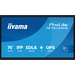 iiyama PROLITE TE7514MIS-B2AG Pantalla plana para señalización digital 190,5 cm (75″) LCD Wifi 435 cd / m² 4K Ultra HD Negro Pantalla táctil Procesador incorporado Android 24/7
