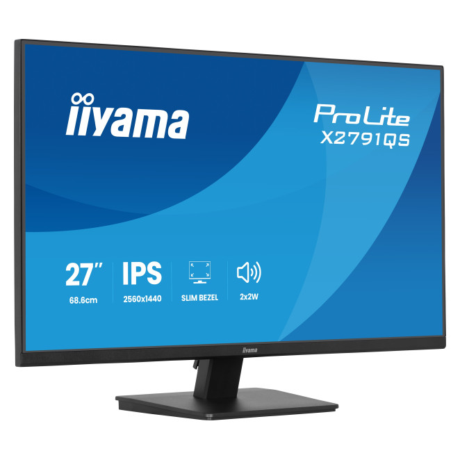 iiyama ProLite X2791QS-B1 pantalla para PC 68,6 cm (27") 2560 x 1440 Pixeles Quad HD LED Negro