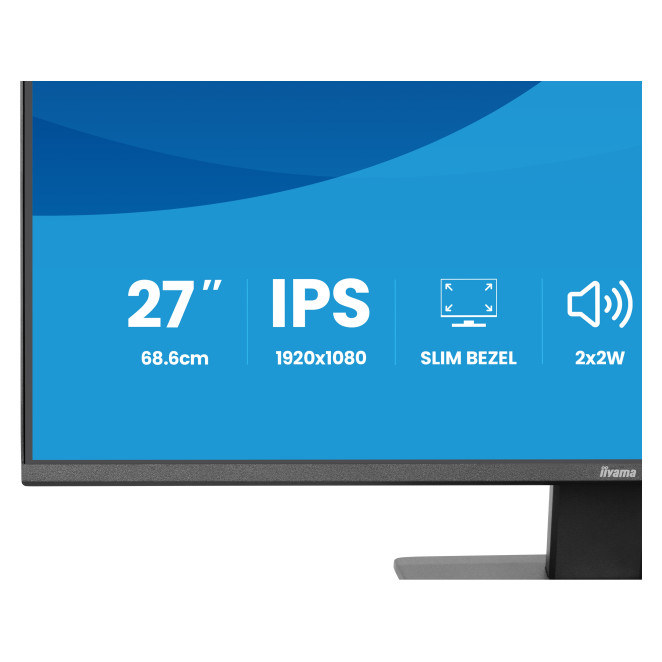 iiyama ProLite X2793HSU-B1 pantalla para PC 68,6 cm (27") 1920 x 1080 Pixeles Full HD LED Negro