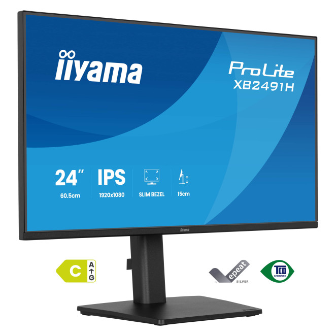 iiyama ProLite XB2491H-B1 pantalla para PC 60,5 cm (23.8") 1920 x 1080 Pixeles Full HD LCD Negro