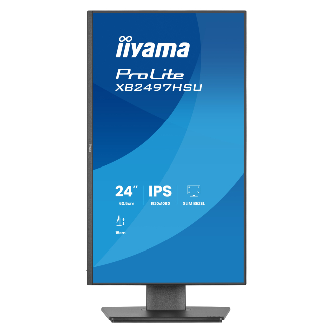 iiyama ProLite XB2497HSU-B1 vista trasera con puertos USB y HDMI