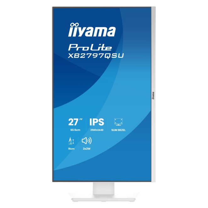 iiyama ProLite XB2797QSU-W1 pantalla para PC 68,6 cm (27") 2560 x 1440 Pixeles Quad HD LED Blanco