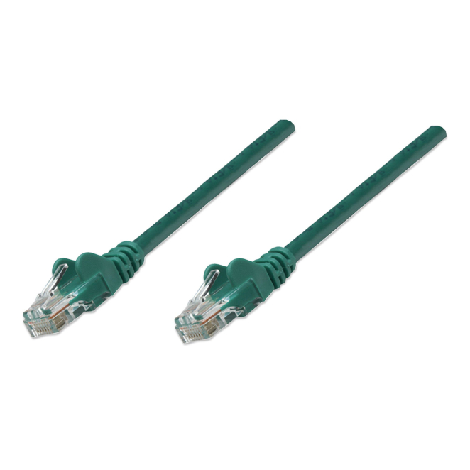 Intellinet Cat5e, 5m cable de red Verde U/UTP (UTP)