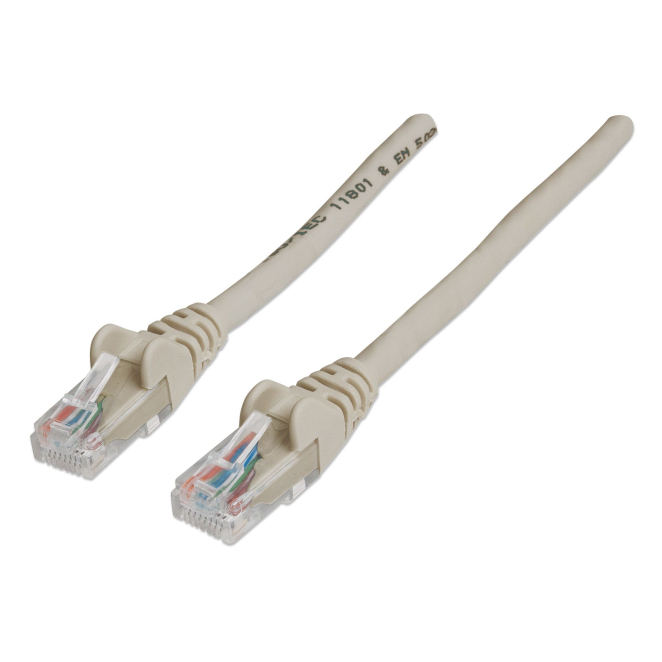 Intellinet RJ-45 M/M, 20m cable de red Gris Cat6 U/UTP (UTP)