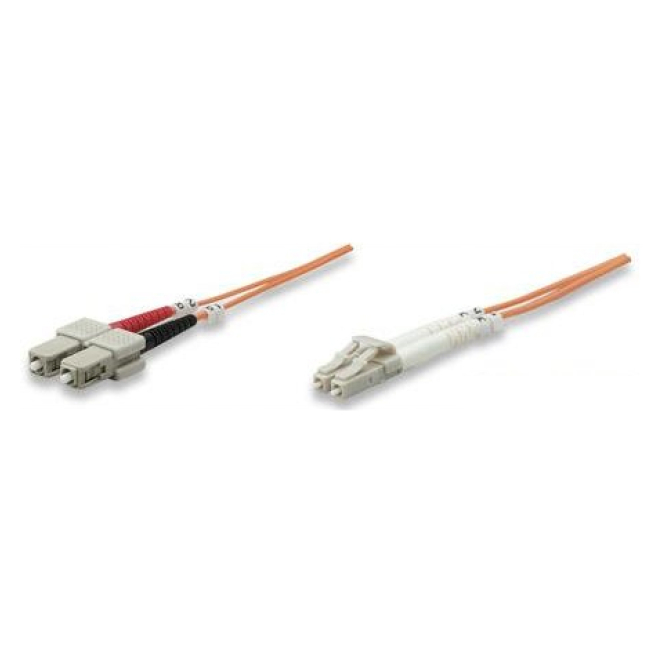 Intellinet 470353 Cable de fibra óptica e InfiniBand 1 m LC SC Multicolor, Naranja