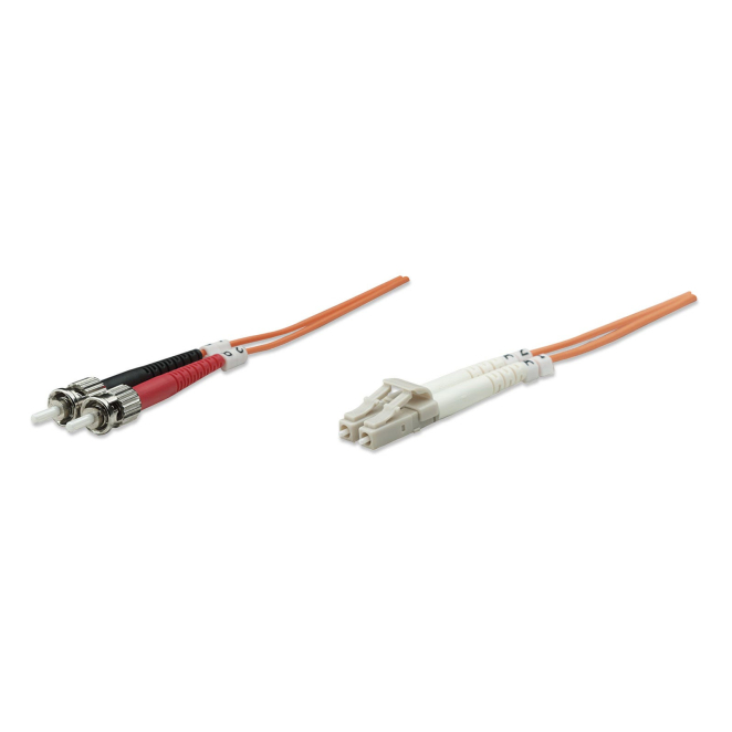 Intellinet 1m LC/ST Cable de fibra óptica e InfiniBand Naranja