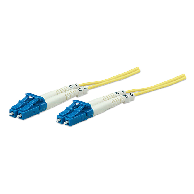 Intellinet 471893 Cable de fibra óptica e InfiniBand 3 m LC Amarillo