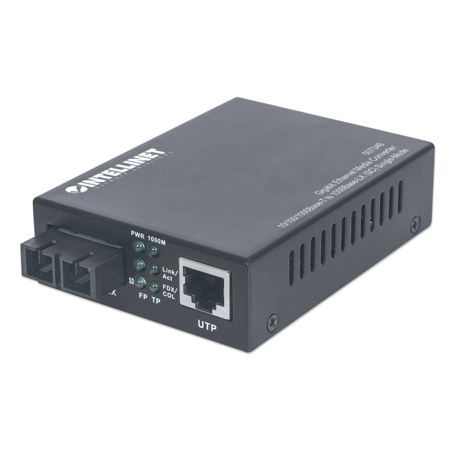 Intellinet 507349 convertidor de medio 1000 Mbit/s 1310 nm Monomodo Negro