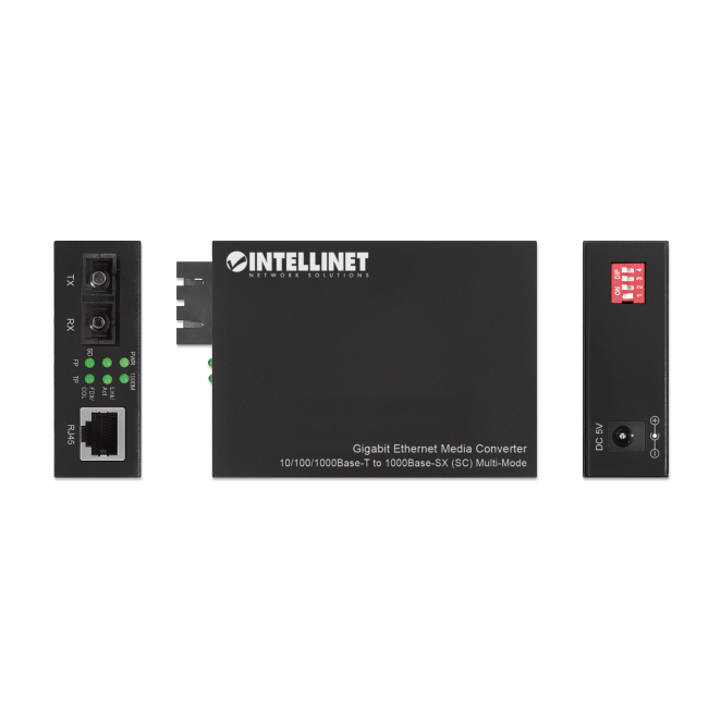 Intellinet 508544 convertidor de medio 850 nm Multimodo - adaptador de energía