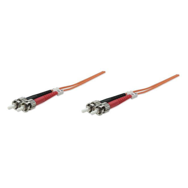 Intellinet 1m ST/ST Cable de fibra óptica e InfiniBand Naranja