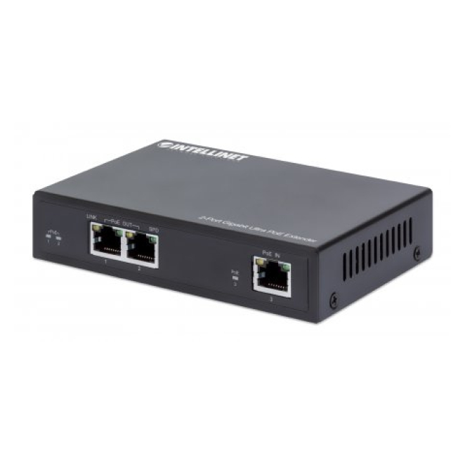 Intellinet 561600 ampliador de red Transmisor de red Negro 10, 100, 1000 Mbit/s
