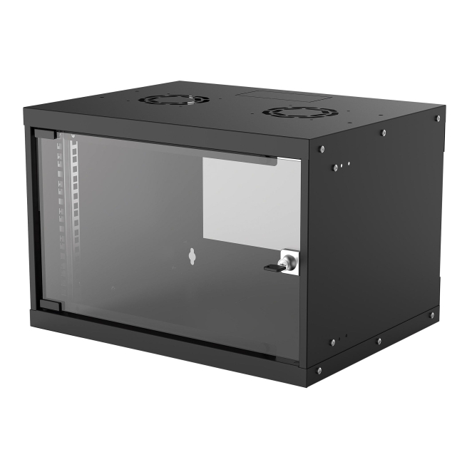 Intellinet 714143 armario rack 6U Bastidor de pared Negro