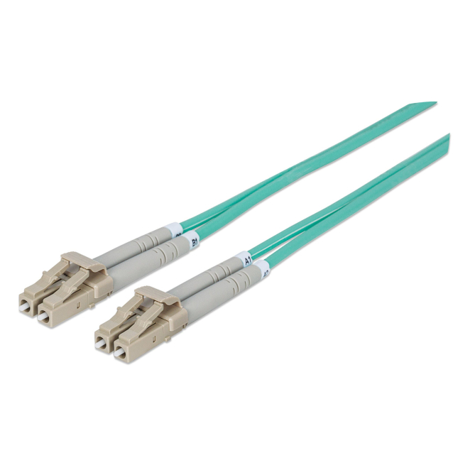 Intellinet 750080 Cable de fibra óptica e InfiniBand 5 m LC Color aguamarina