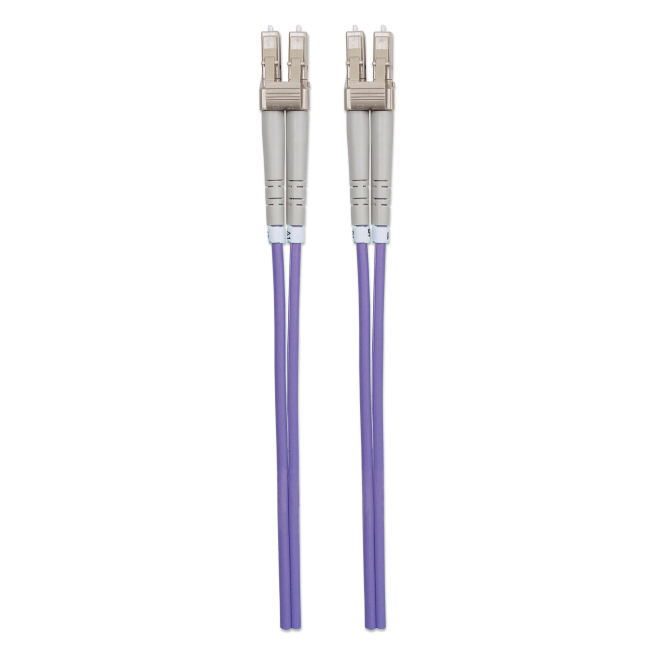 Intellinet 750875 Cable de fibra óptica e InfiniBand 1 m LC Violeta