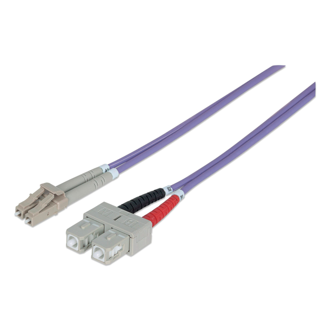 Intellinet 750929 Cable de fibra óptica e InfiniBand 2 m LC SC Violeta