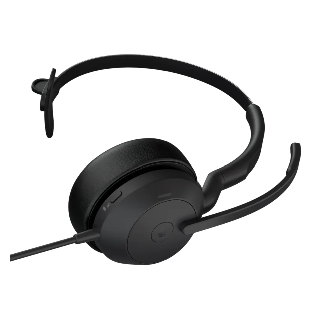Vista de perfil de los auriculares Jabra Evolve2 50