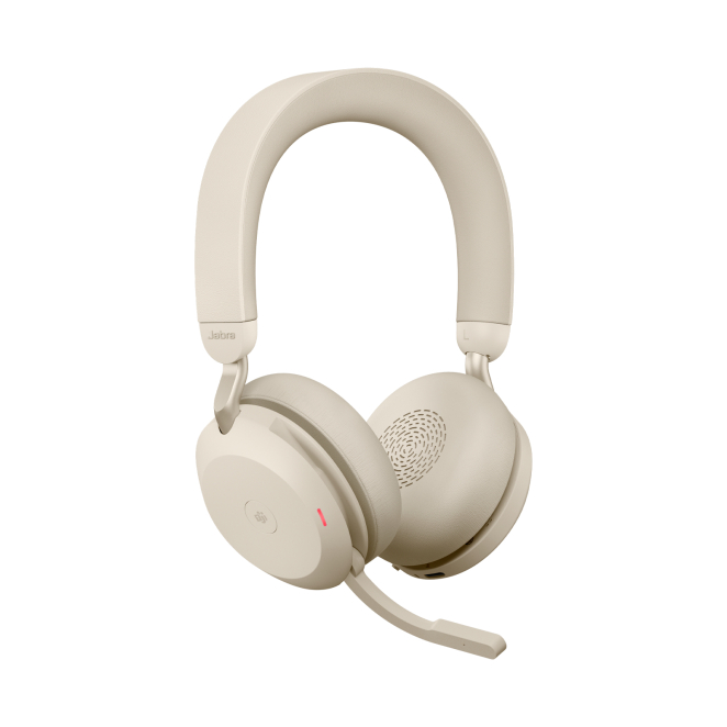 Jabra Evolve2 75 auriculares beige
