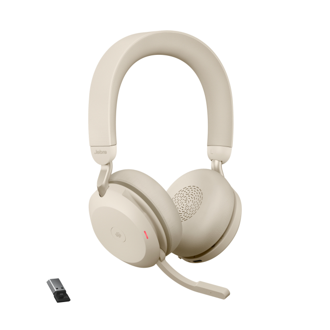 Jabra Evolve2 75 diadema beige