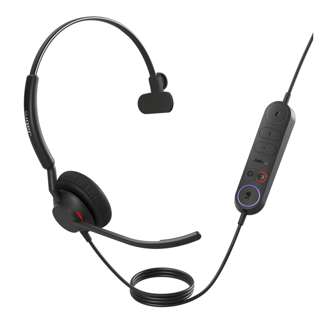 Jabra Engage 40 Auriculares Alámbrico Diadema Oficina/Centro de llamadas USB Tipo C Negro