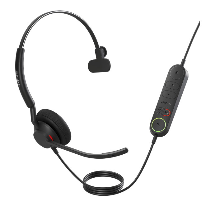 Jabra Engage 40 Auriculares Alámbrico Diadema Oficina/Centro de llamadas USB tipo A Bluetooth Negro