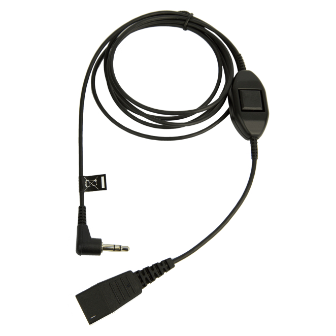 Jabra 8735-019 cable de audio 0,5 m QD 3,5mm Negro