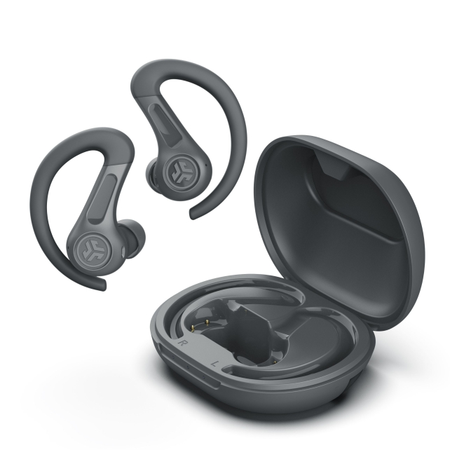 JLab Sport Auriculares True Wireless Stereo (TWS) gancho de oreja Llamadas/Música Bluetooth Grafito
