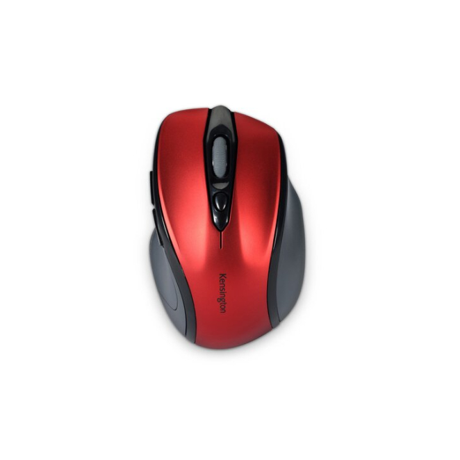 Kensington Ratón inalámbrico Pro Fit™ tamaño mediano, rojo rubí