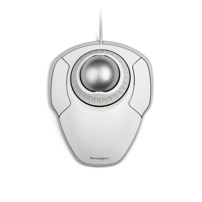 Kensington Trackball Orbit® con anillo de desplazamiento — Blanco
