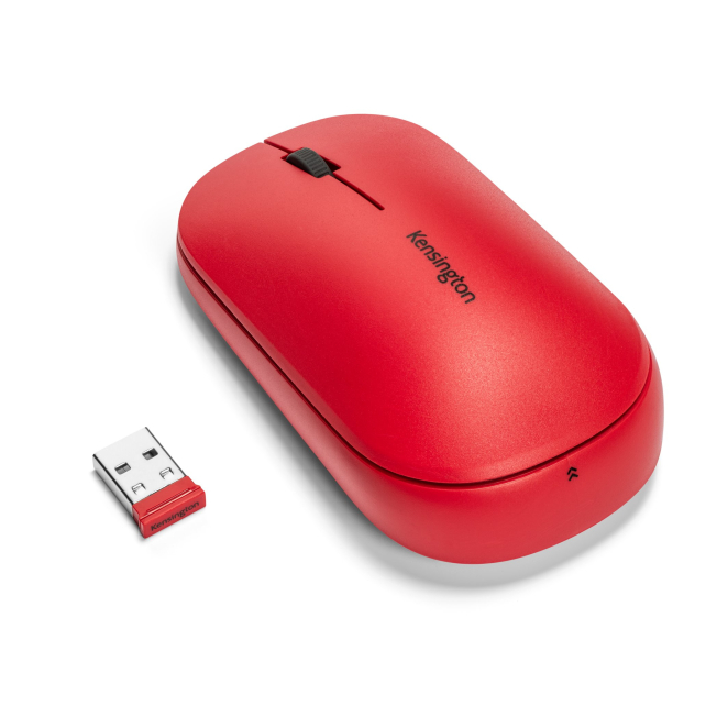 Kensington Ratón inalámbrico dual SureTrack™: rojo