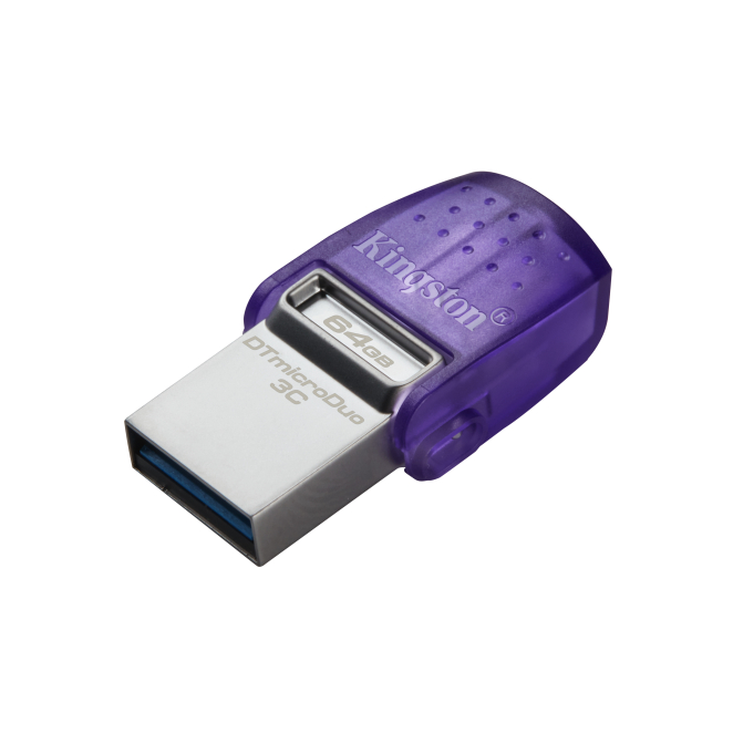Kingston Technology DataTraveler 64GB microDuo 3C 200MB/s dual USB-A + USB-C