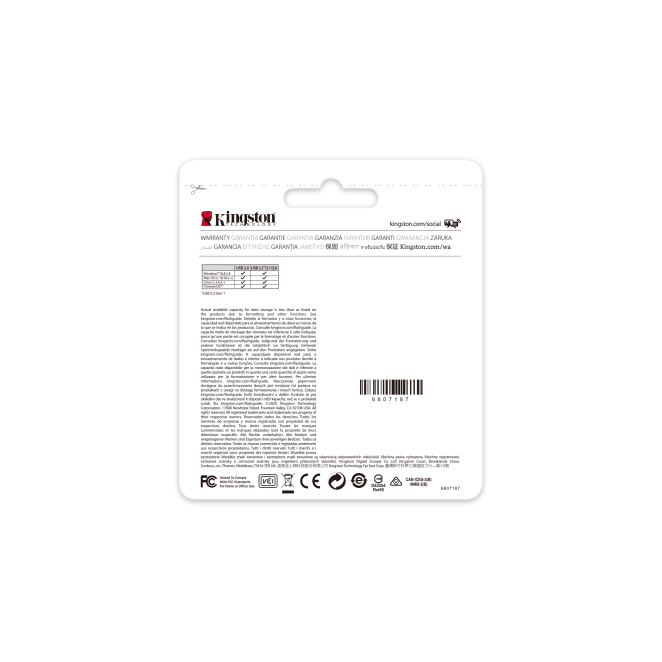 Kingston Technology DataTraveler con alta capacidad en uso.