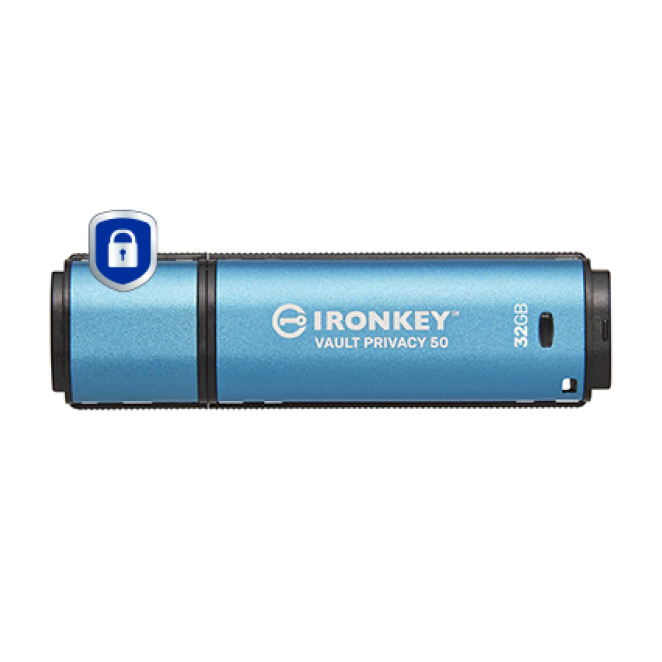 Kingston Technology IronKey 32GB Vault Privacy 50 vista frontal