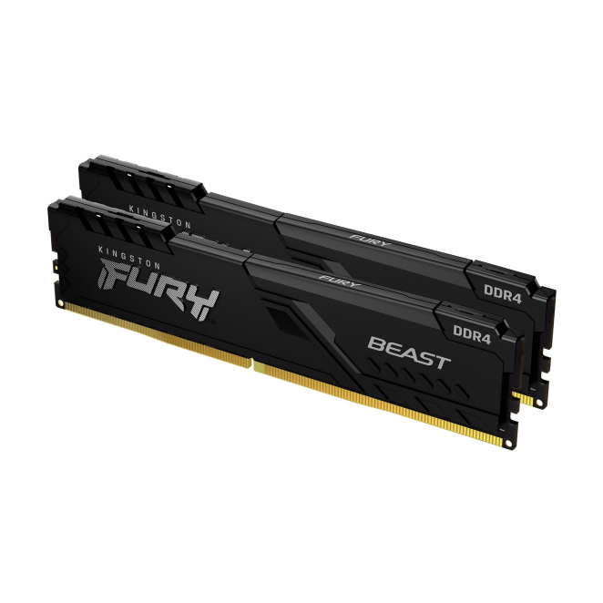 Kingston Technology FURY Beast 32GB 3200MT/s DDR4 CL16 DIMM (Kit de 2) Black