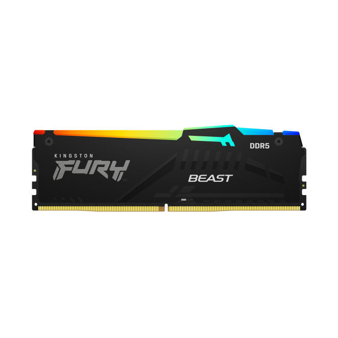 Kingston Technology FURY Beast 128 GB 5200 MT/s DDR5 CL40 DIMM (Kit de 4) RGB XMP