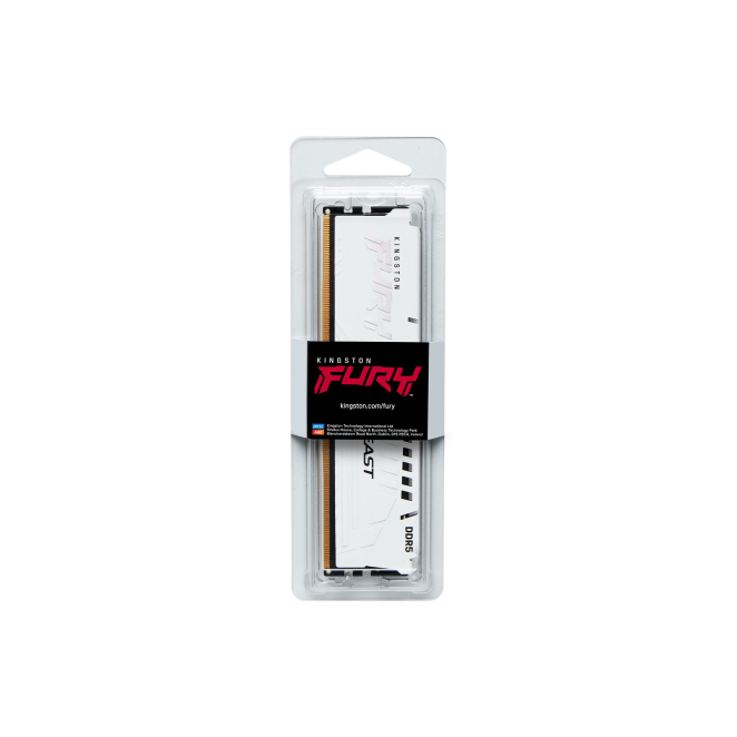 Kingston Technology FURY Beast 32GB 6000MT/s DDR5 CL30 DIMM White EXPO