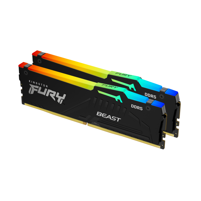 Kingston Technology FURY Beast 32GB 6400MT/s DDR5 CL32 DIMM (Kit de 2) RGB EXPO