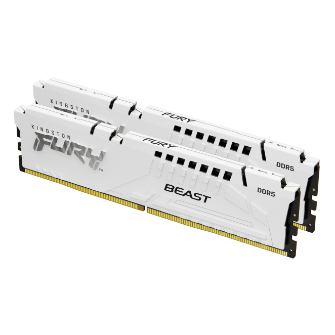 Kingston Technology FURY Beast 32GB 6400MT/s DDR5 CL32 DIMM (Kit of 2) White EXPO